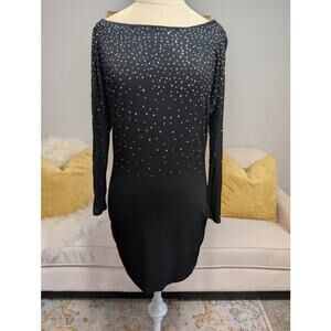 Premise Embellished Knit Dress – Black